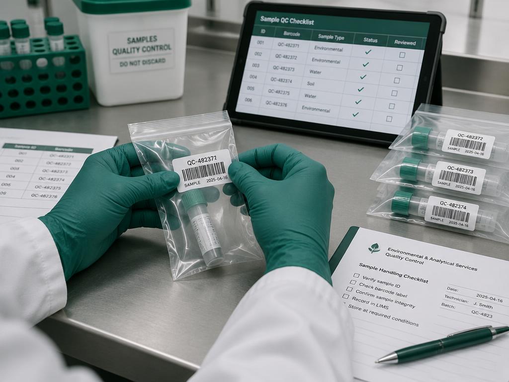 Étiquetage et traçabilité d'échantillons lors d'une inspection